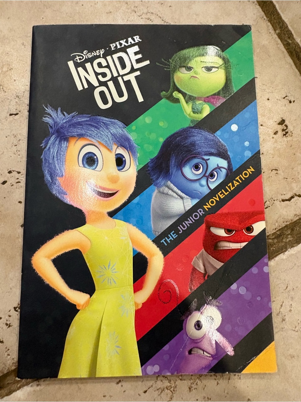 Disney Inside Out Character Cover Art - Yellow, Blue, Green, Red, Purple